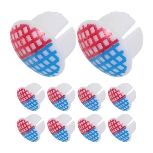 Sosoport Pegatinas Autoadhesivas para Grifos 40 Unidades, Indicadores Impermeables de Agua Fría y Caliente para Manijas de Grifo, Señaladores Aplicables para Cocina y Baño, Piezas