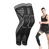 Leg Compression Sleeves for Men | Leg Sleeve Calf Compression Sleeve,Knee Stabilizer Brace Shin Splint, Thigh & Calf Support Long Leg Brace for Men & Women