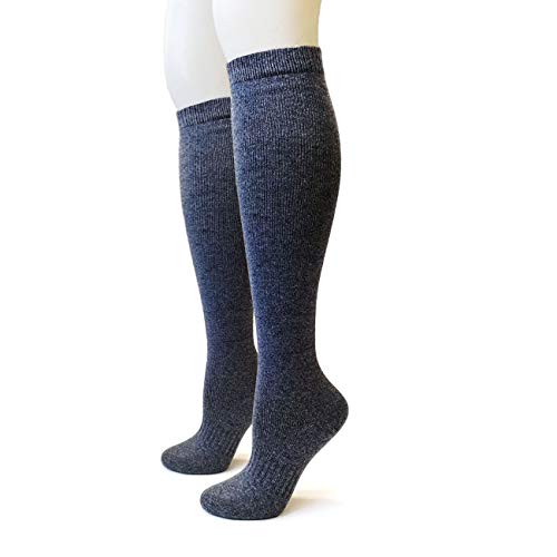 Image of 97% Cashmere Knee‑High Unisex Socks for Men & Women, Ideal for Skiing and Casual Wear