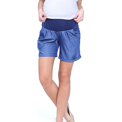 Mija Maternity Shorts with Over Bump Panel Cover