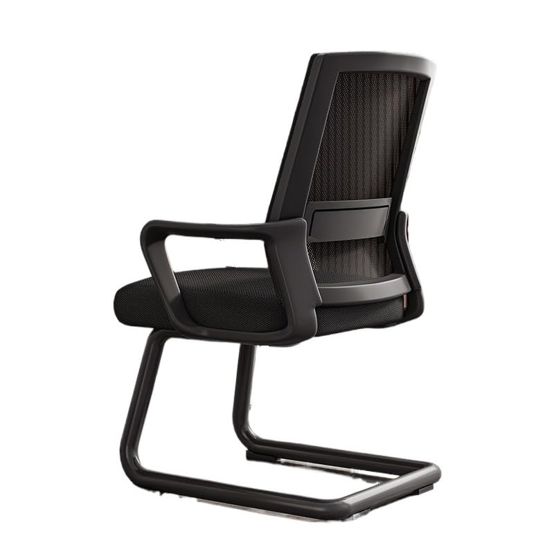 Ergonomiczne krzesło biurowe, Krzesło biurowe, ergonomiczne krzesło biurowe, krzesło biurowe ze środkowym oparciem, oddychające siatkowe krzesło do domowego biura Krzesło biurowe(Czarny)