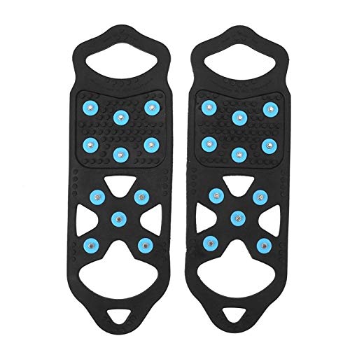 Steigeisen 1 Paar 11 Bolzen Anti-Skid Eiskreifer Spike Winter Klettern Anti-Rutsch Snow Spikes Griffe Halsplatten über Schuhe Covers Steigeisen FüR Bergschuhe (Shoe Size : L) Cover