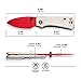 CIVIVI Baby Banter Pocket Knife for EDC, Ben Petersen Folding Knife with 2.34 in Nitro V Steel Blade G10 Handle, Titanium Thumb Stud Opener C19068S-7(Red)