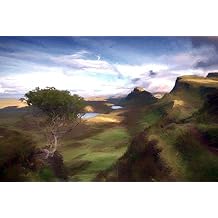 Posterazzi PDXFAS1939SMALL Green Hills Ronald Bolokofsky Poster Print, 24 x 18, Multicolor