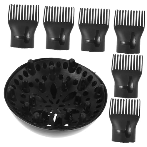 HEALEEP Hair Diffuser Attachment Comb with Protective Cover High Temperature Resistant Nozzle for Faster Blow Drying Suitable for All Hair Types and Styling Preferences