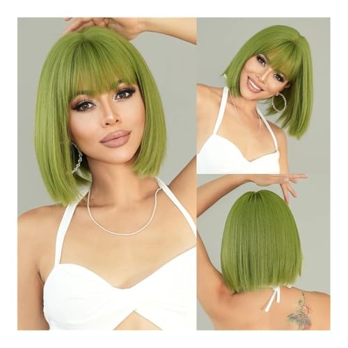 Perruque blonde à haute brindre avec frange complète cheveux lisses volume 150