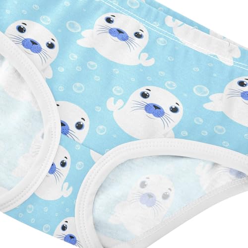 Ocean Seal Blue Toddler Girls's Underwear 2T 23028564