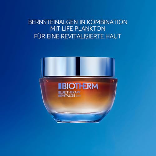 Biotherm Blue Therapy Revitalize Day Cream, straffende, leicht getönte Tagescreme für reife Haut, mit braunem Algenextrakt, Life Plankton und Kalzium, Anti Aging Gesichtspflege, 50 ml 5