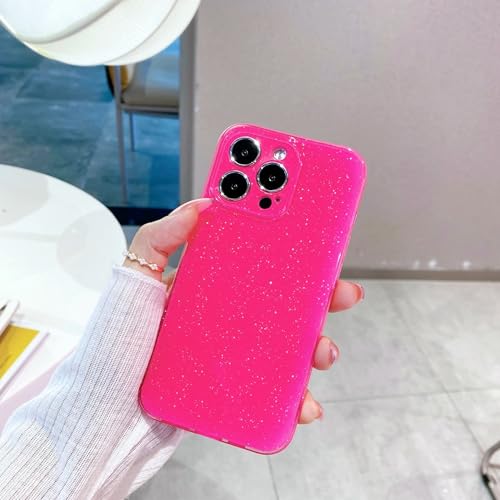 Coque paillettes iPhone 13 Pro Max protection silicone antichoc couleur rose scintillant