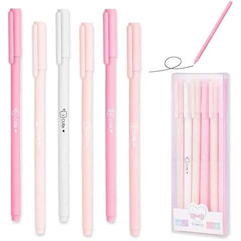 6 Pcs Cute Morandi Colour Rollerball Pen Set Cover
