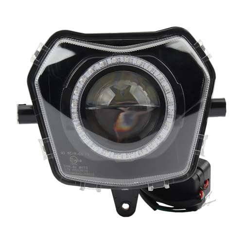 Phare LED pour motos Fantic puissant projecteur œil d'ange double intensité