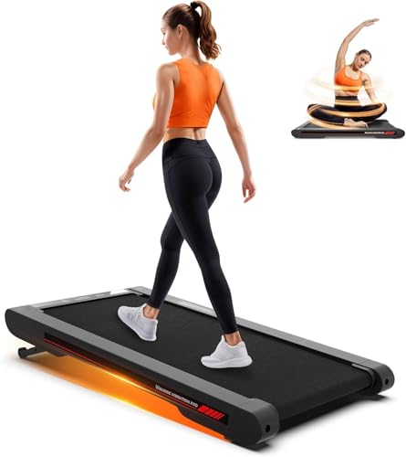 Sperax 3 in 1 Walking Vibration Pad für Laufband für Zuhause mit App 0.3-6km/h den Heim, und Walking Vibration Pad Bürogebrauch und Fernbedienung Vibration für Zuhause und Büro (Rot-Schwarz)