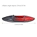 Thickened PVC Inflatable Kayak, Wear Proof, Stable, Resistant, Portable Blow Up Canoe Boat with Hand Pump Paddle Storage Bag, for Fishing, Water Adventure (Red)