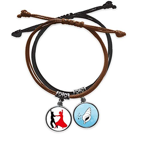 Pulsera Duet Dance de cuero hecha a mano ideal para lucir en clases de baile social y salsa