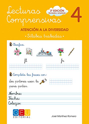 Lecturas comprensivas 4 / Editorial GEU / 1º Primaria / Mejora la comprensión lectora / Recomendado como apoyo / Actividades sencillas