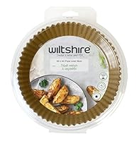 Wiltshire Air Fryer Paper Round 16 cm – Disposable Food-Grade Liners for Most Air Fryer Baskets, Minimise Mess, 50 Pack of Handy Sheets
