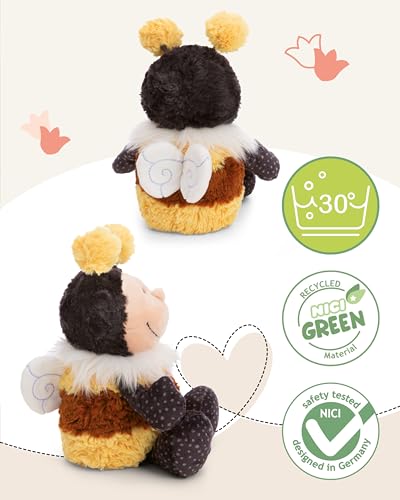 NICI Kuscheltier Hummel Beelinda 18cm - gelb - Stofftier aus weichem Plüsch, niedliches Plüschtier zum Kuscheln und Spielen, für Kinder & Erwachsene, tolle Geschenkidee - 61627