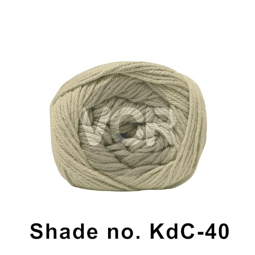 Image of VCR 4Ply Buttersoft Yarn, 100 Grams Hank, 320 Meters Length, Cotton Combed Ball for Crochet and Knitting, Soft Crosia Threads, Pack of 1 Yarn, Suitable for DIY Crafts