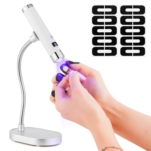LIARTY UV Nail Lamp Cordless - Gooseneck Flash Curing Light Pen