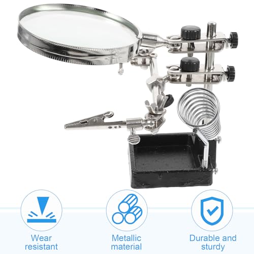 Support de soudage à loupe grossissante et clip de fixation pour soudure précise - 8