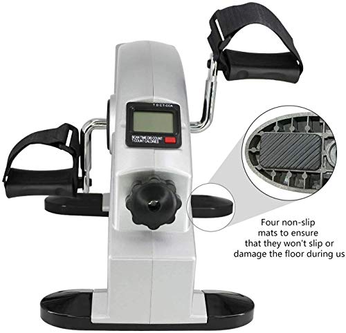 Pedalera portátil eléctrica para ejercicios de piernas y brazos miniatura 3