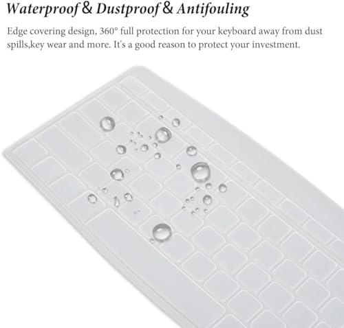 Image of iFyx Keyboard Cover Skin for Logitech MK850 MK875 & Logitech MK825 Wireless Keyboard Ultra Thin Protective Skin (Transparent)