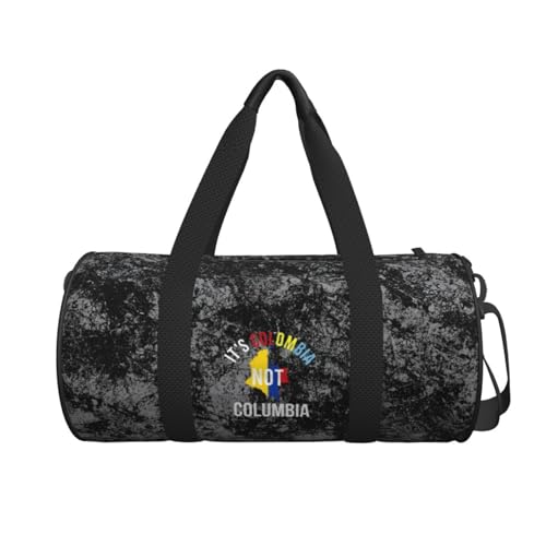 It's Colombia Not Columbias Convertible Garment Bag with Shoulder Strap, Carry on Garment Duffel Bag for Men Women - Rolling Foldable for Travel Luggage Bags (Black)2