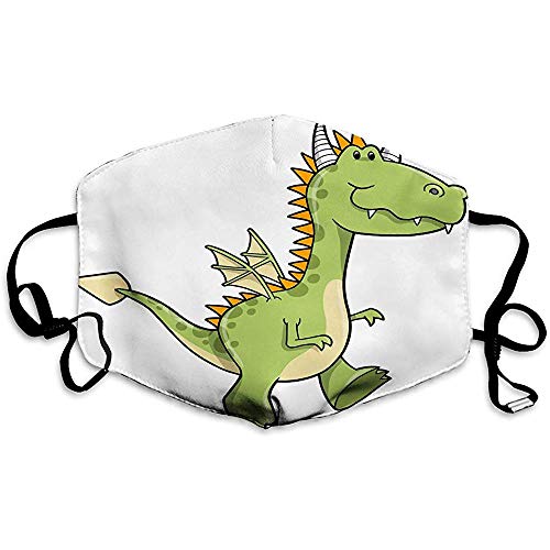 Máscara de Boca al Aire Libre de Moda, dragón Lindo Unisex Encantador
