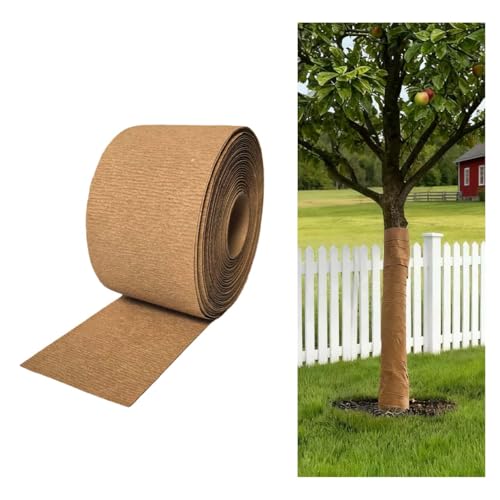 Tree Wrap to Protect Bark Tree Trunk Protector Paper Wraps - Protect Young Trees from Sunscald Freeze Biodegradable Tree Wrap for Winter Tree Trunk Bandage Protect Against Insects (3.1 x 130)
