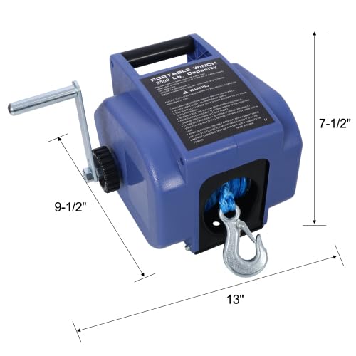 Winch eléctrico reversible 12V para remolques 6000 lbs miniatura 3