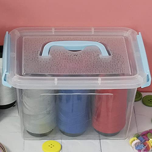 Ortodayes 3 Quart Plastic Storage Bins, Pack Of 6 Small Boxes With Lids #TOP5