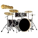 ZENGXUE Set Batería Principiante Batería Acústica Adulto 5 Batería 4 Platillos Que Comienzan Practicar Profesional Tocando (Color : 01)