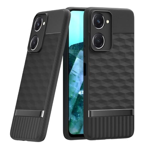 Image of Shockproof Case for Vivo T3x 5G | Full Camera Protection | TPU Flexible Back Cover for Vivo T3x 5G (Matte Black)