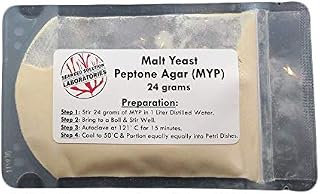 Malt Yeast Peptone Agar MYP - 24 grams - Great For Growing Mushrooms