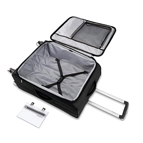 Samsonite Aspire Dlx Softside Expandable Luggage With Spinner Wheels, Checked-Large 29-Inch, Black #TOP4