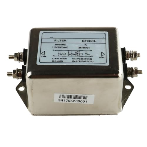 Filtro de alimentación de CA monofásico 220V purificador antiinterferencias SH420