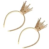 [Größe]--Die Krone ist ca. 7 cm hoch und 6,8 cm breit. Die Größe der Krone ist sehr gut für Kinder geeignet. Sie sieht blendend und unauffällig auf dem Kopf aus.