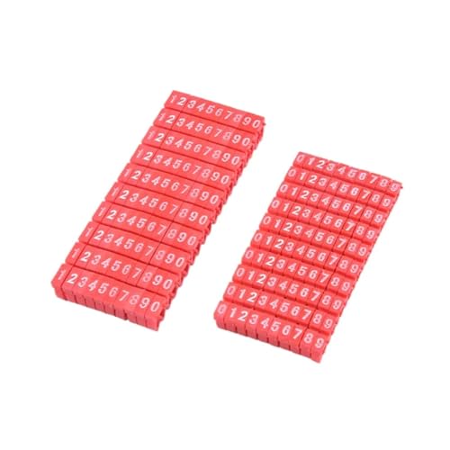 Repère fil électrique rouge 2.5mm idéal pour organiser le bureau et la baie informatique