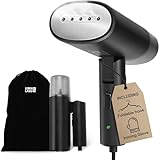 Travel Steamer for clothes - 25 Sec Fast Heat Up & Incl. Travel Accessory I Portable Size Clothes Steamer for clothing iron I Mini Plancha a vapor para ropa steam Hand Handheld Steamers I By LEBENLANG