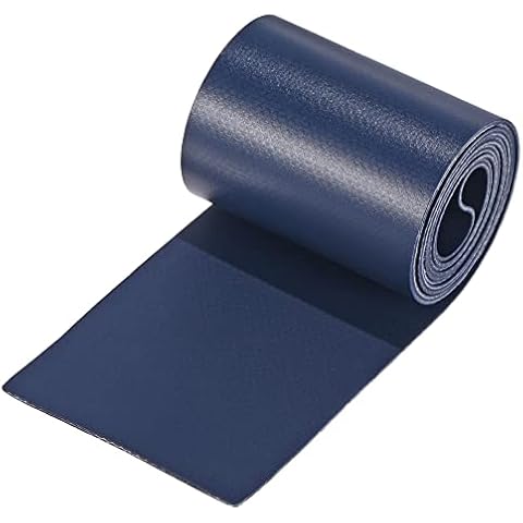 sourcing map Parche de reparación de PVC, 5 cm x 100 cm para canoas, barcos, piscinas azules Cover