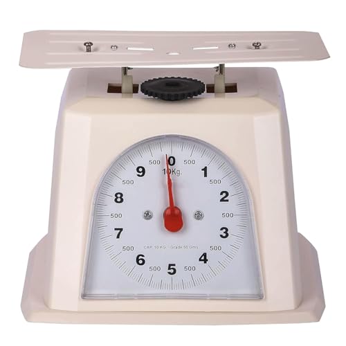 Image of OTICA Analogue Personal Baby Weighing Scale for Manual Weight Upto 10 Kgs with Tray (Cream)