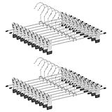 Perchas Metálicas para Pantalones 21 Unidades, 35.5cm de Largo Perchas Metal...