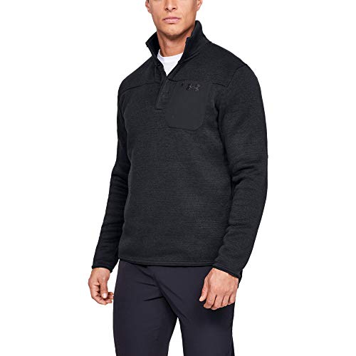 Under Armour Men's Specialist Henley 2.0, Black (001)/Charcoal, Large