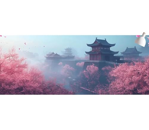 Tableau diamant Japon grand paysage zen pour votre décoration murale de salon