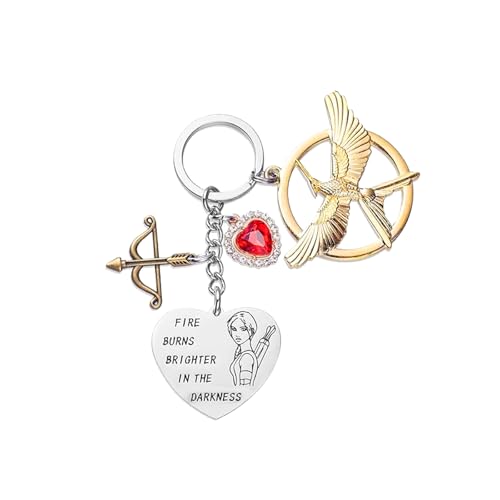Hunger Merch Keychain,The Hunger Games Mockingjay Keychain for Hunger Games Movie Enthusiasts,Movie Fans Gifts
