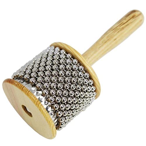 A-Star Ap6101 Small Wooden Beaded Cabasa Afuche Shaker, Brown #TOP10