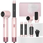 Atopskins Asciugacapelli 5 in 1 Airstyler 5 in 1 Air Styler Hairstyler Hair Styler 5 in 1, Multifunzione Spazzola Phon per Capelli con Air Hair Curler Spazzola Lisciante, 3 Temp