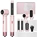 Atopskins 5 in 1 Air Styler Set Haarstyler Hairstyler Airbrush 5 in 1 Hair Styler Set Mit Rundbürstenföhn Warmluftbürste Föhn Lockenstab Für Glätten, Trocknen,Volumen,Locken,Ges... Stylingbürsten