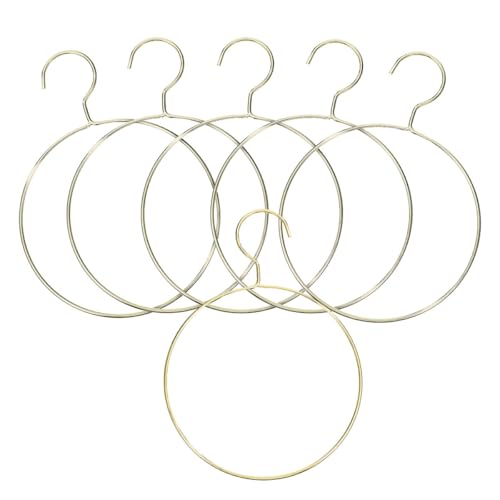 MAGICLULU Grucce per Cinture e Sciarpe in Ferro, Set da 6 Pezzi Design Nordico e Anelli Antiscivolo, Organizer per Cravatte e Cinture, Perfette per Organizzazione Armadio e Guardaroba