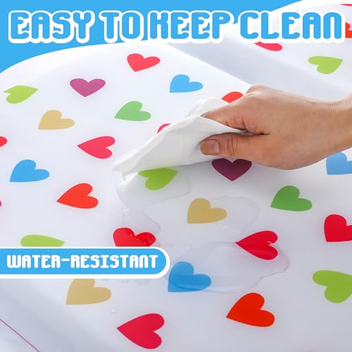 Image of Shellwei Vinyl Nap Mat Kid Preschool Daycare Sleep Mat,Heart